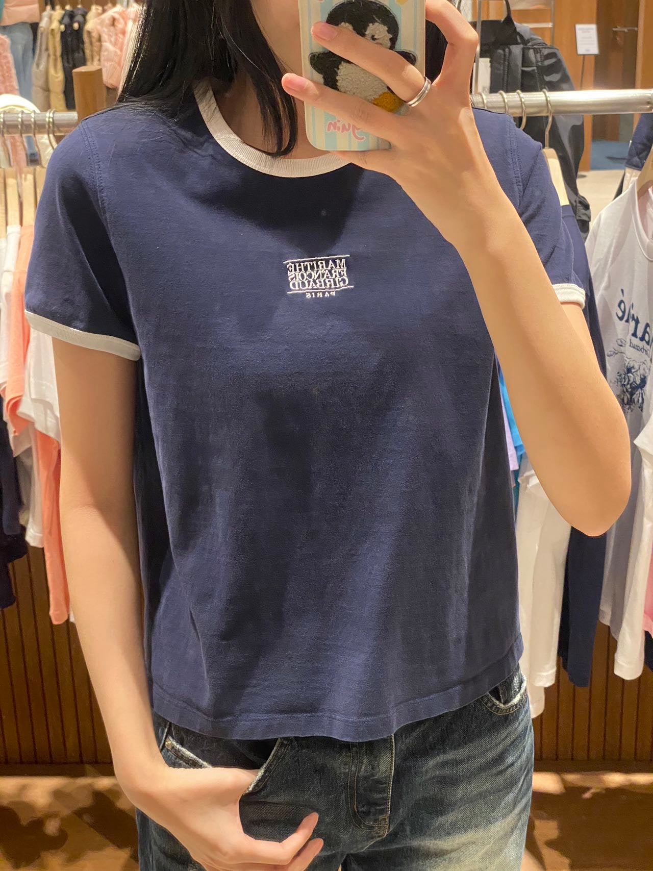 韓國 MFG W CLASSIC LOGO RINGER TEE 【MF164】 - STT Mall HK 靚太網購