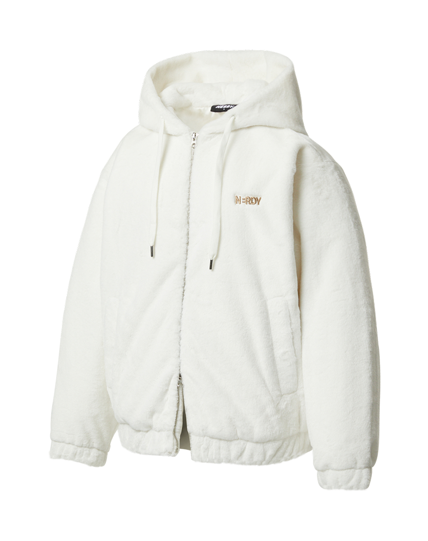 韓國 Nerdy Fur Hoodie Zip-Up【NY070】