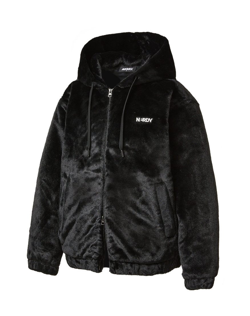 韓國 Nerdy Fur Hoodie Zip-Up【NY070】