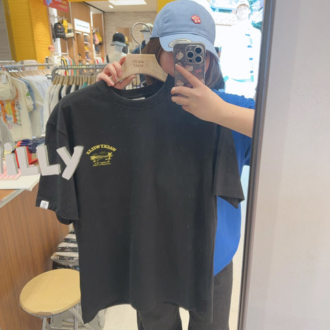 韓國 Wacky Willy Seaside Scenery Crew Neck T-Shirt【WW211】