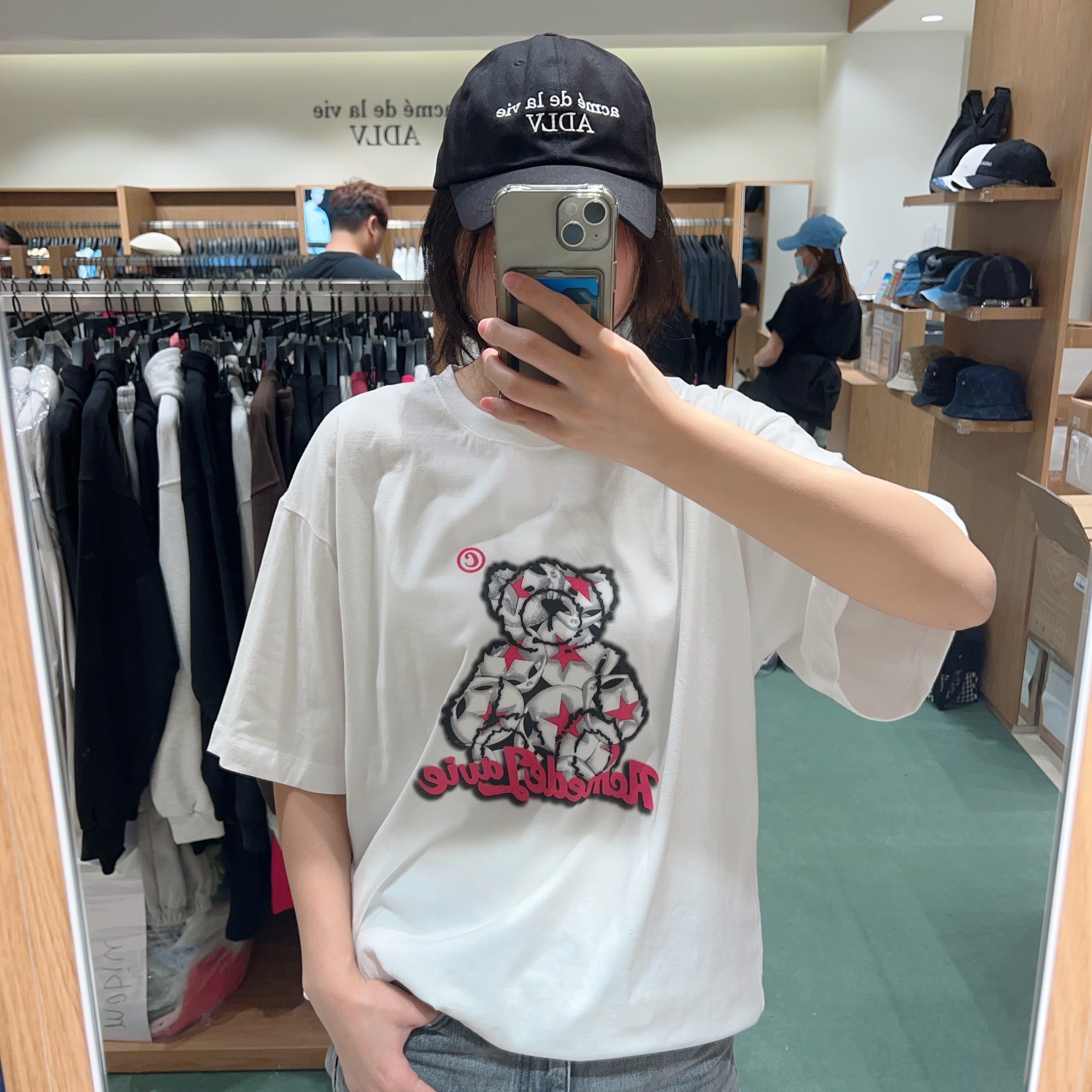 韓國 ADLV STAR BEAR SHORT SLEEVE T-SHIRT【AD013】