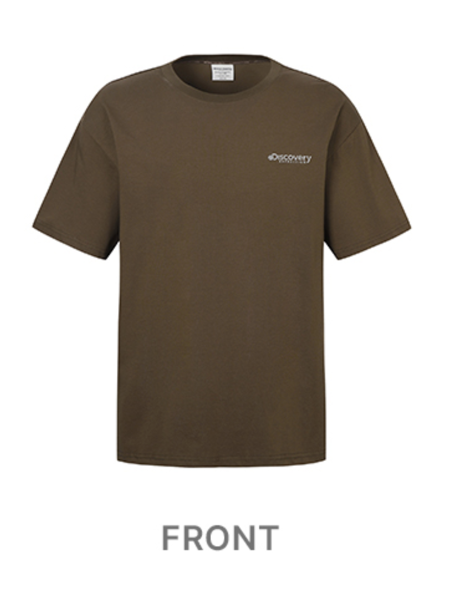 韓國 Discovery Fresh Event Line Graphic Short Sleeve T-Shirt【DY039】