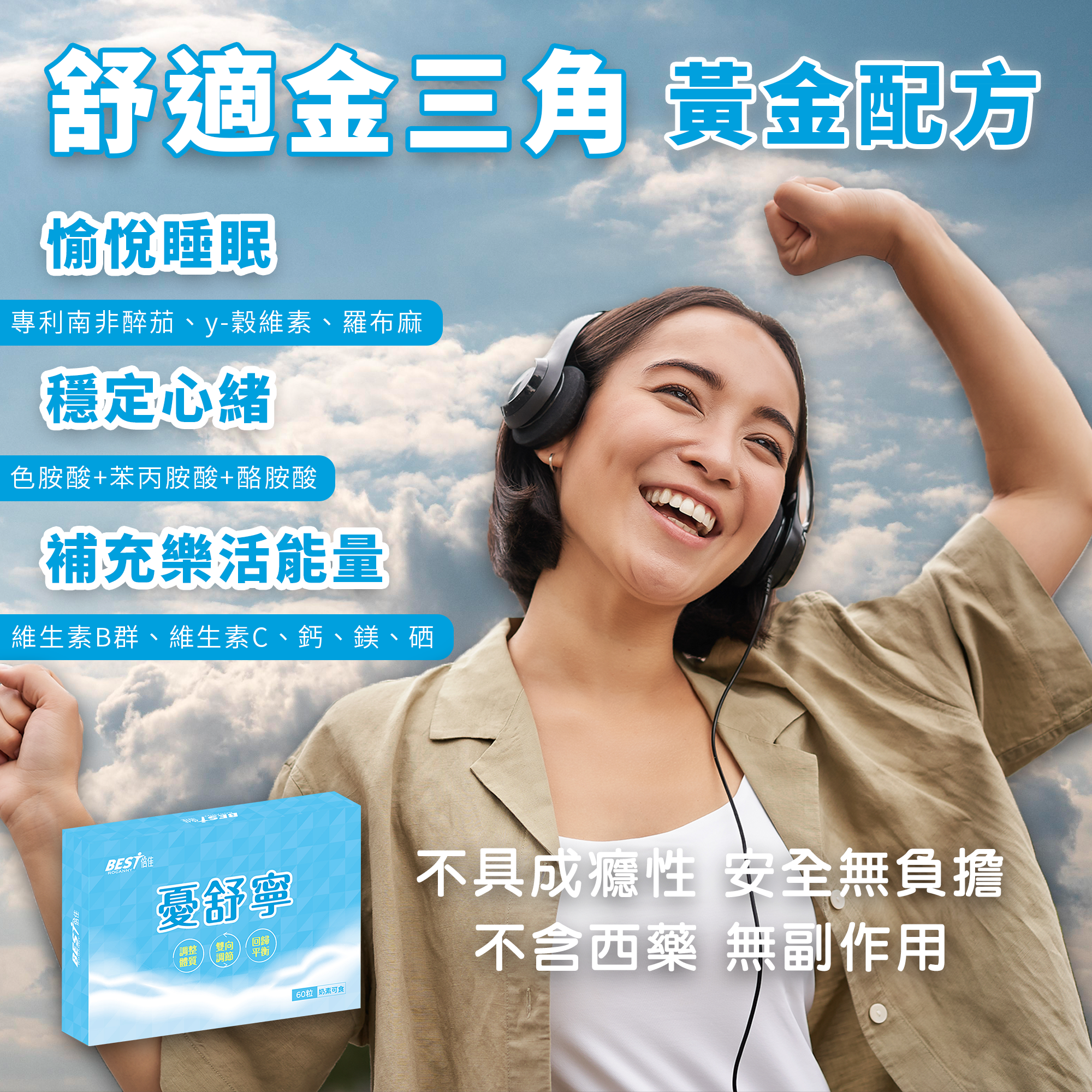 倍佳 憂舒寧 60粒/盒【KX153】