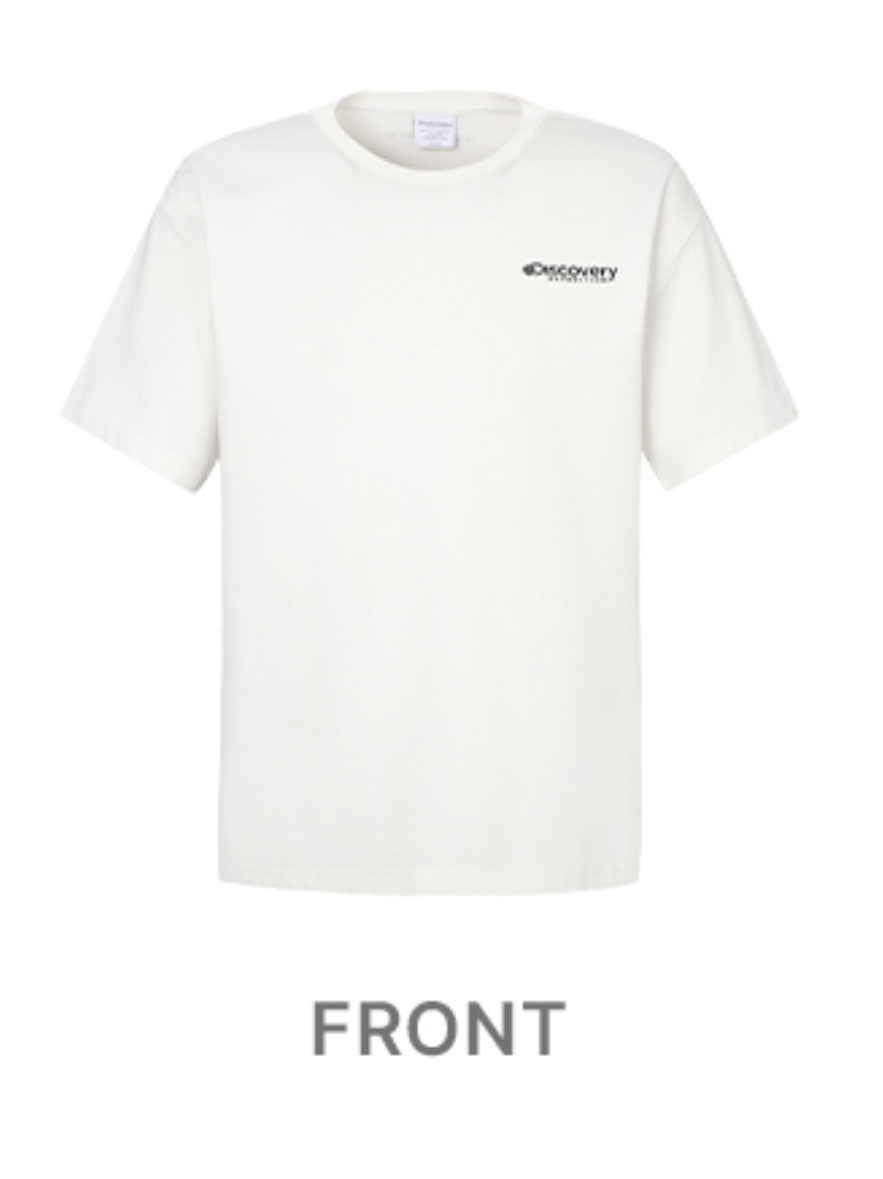 韓國 Discovery Fresh Event Washing Outdoor Scene Back Graphic Short Sleeve T-Shirt【DY038】