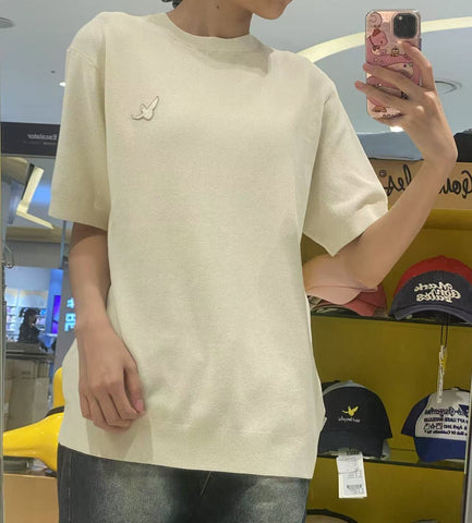 韓國 Mark Gonzales Angel Summer Short Sleeve Knit Top【MG155】