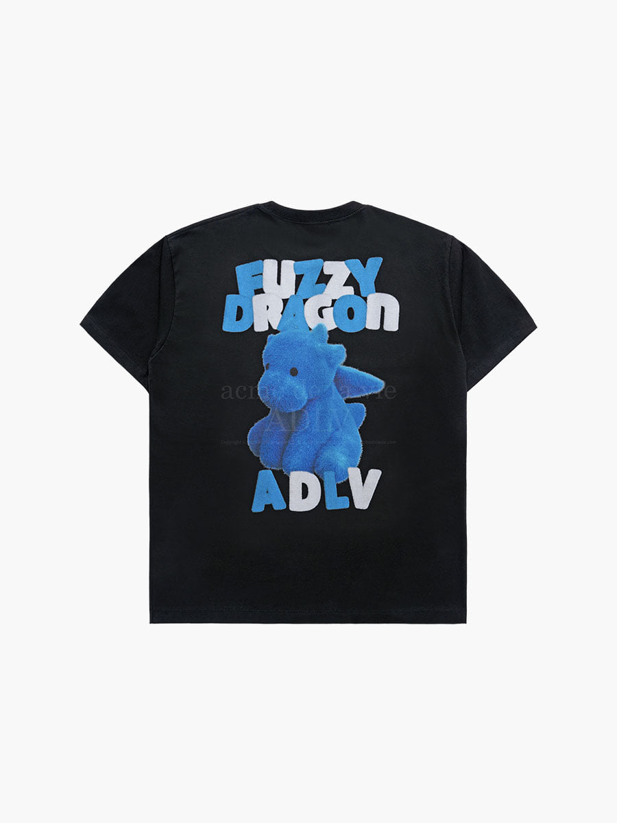 韓國 ADLV FUZZY FONT DRAGON SHORT SLEEVE T-SHIRT【AD005】