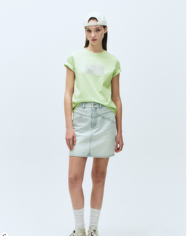 韓國 Marithe Francois Girbaud Women's CLASSIC LOGO T-SHIRTS【MF573】