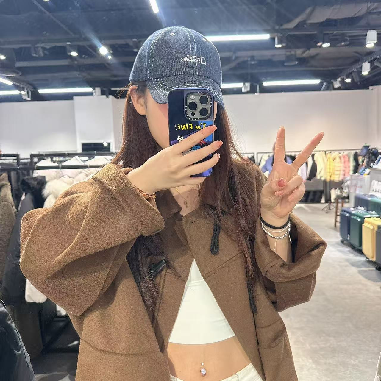 韓國 National Geographic Denim Ball Cap【NG168】