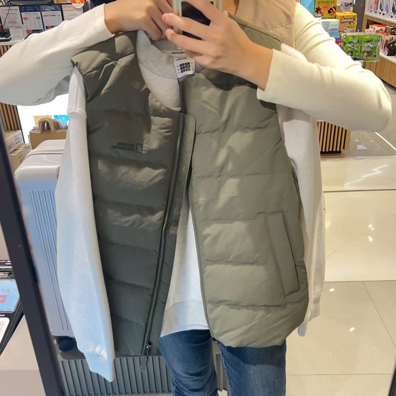 韓國 National Geographic 女裝 HERON 輕量 羽絨背心 (鵝絨)【NG013】