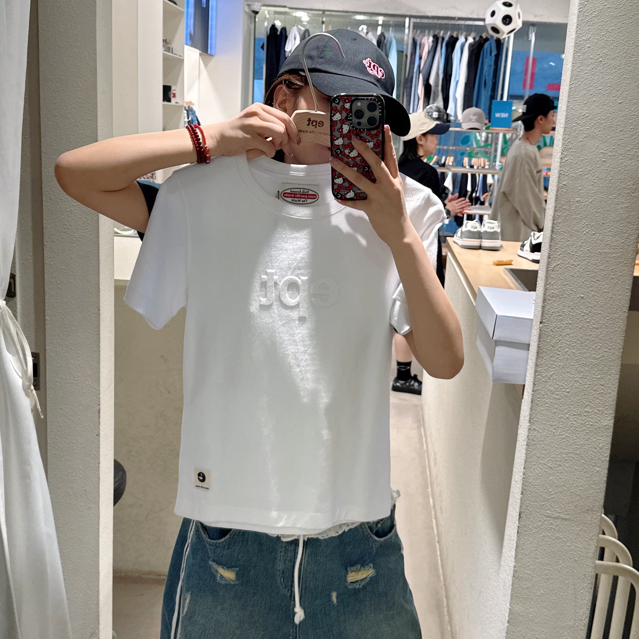 韓國 EPT Classic Silicon Embo Logo T-shirts【EP038】