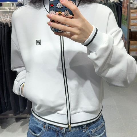 韓國 FILA Women's Jersey Bomber Jacket【FA260】