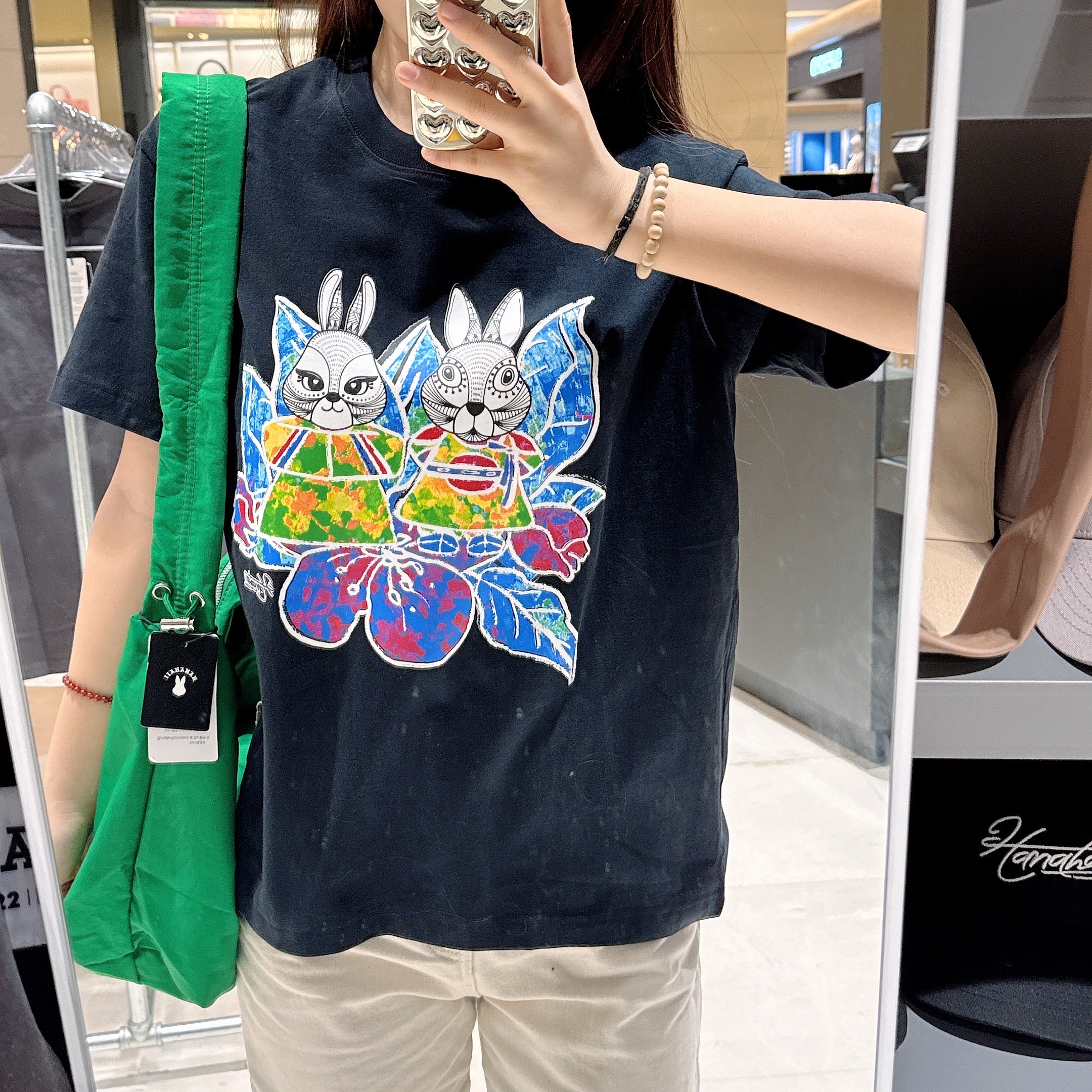 韓國 HANAHAII 無穹花純棉 T-Shirt【HA046】 - STT Mall HK 靚太網購