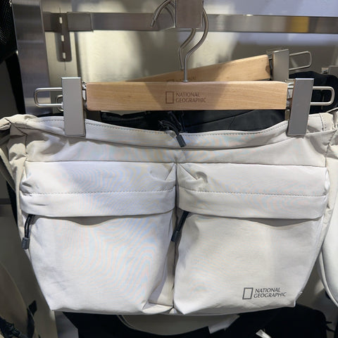 韓國 National Geographic Double Pocket Crossbody Bag【NG495】