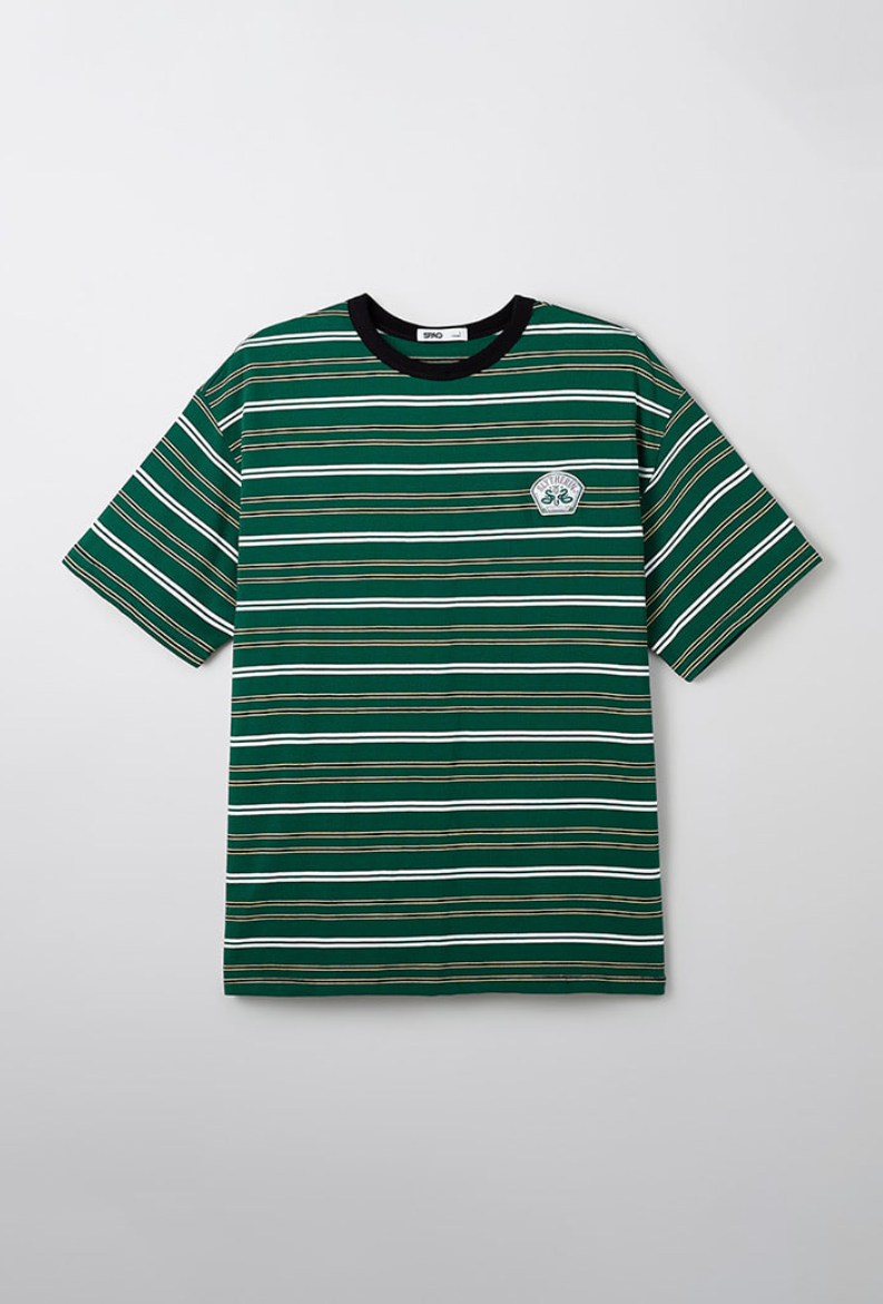 韓國 SPAO Striped Short Sleeve T-Shirt【SP176】