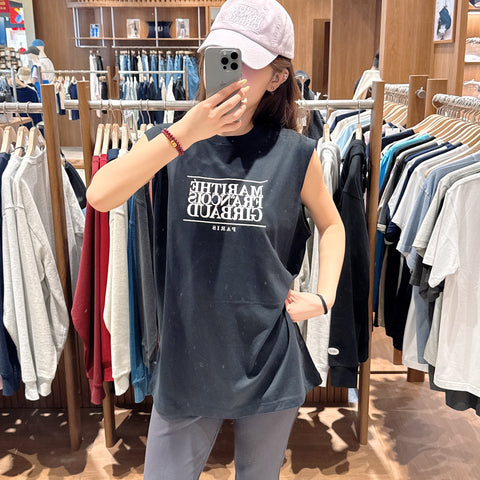 韓國 Marithe Francois Girbaud CLASSIC LOGO SLEEVELESS【MF572】