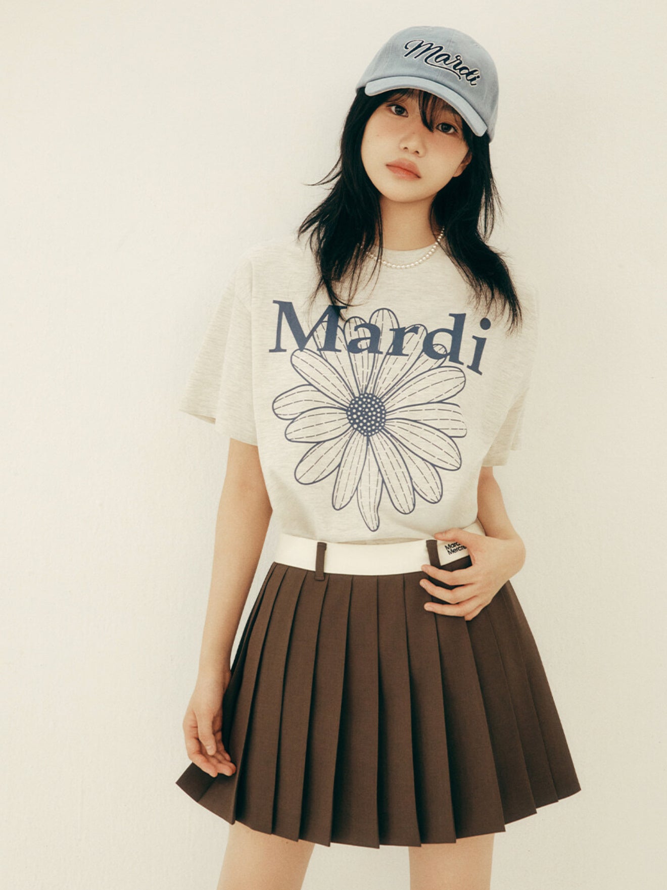 韓國 Mardi Mercredi TSHIRT FLOWERMARDI【MM039】