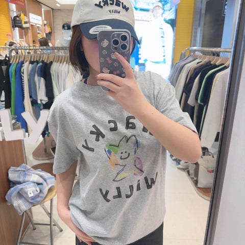 韓國 Wacky Willy Colorful logo design T-shirt【WW202】