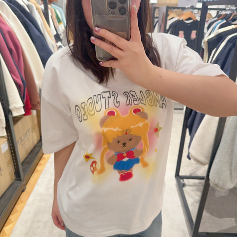 韓國 Ambler Public HERO of Spring Embroidered T-shirt【AR071】 - Image