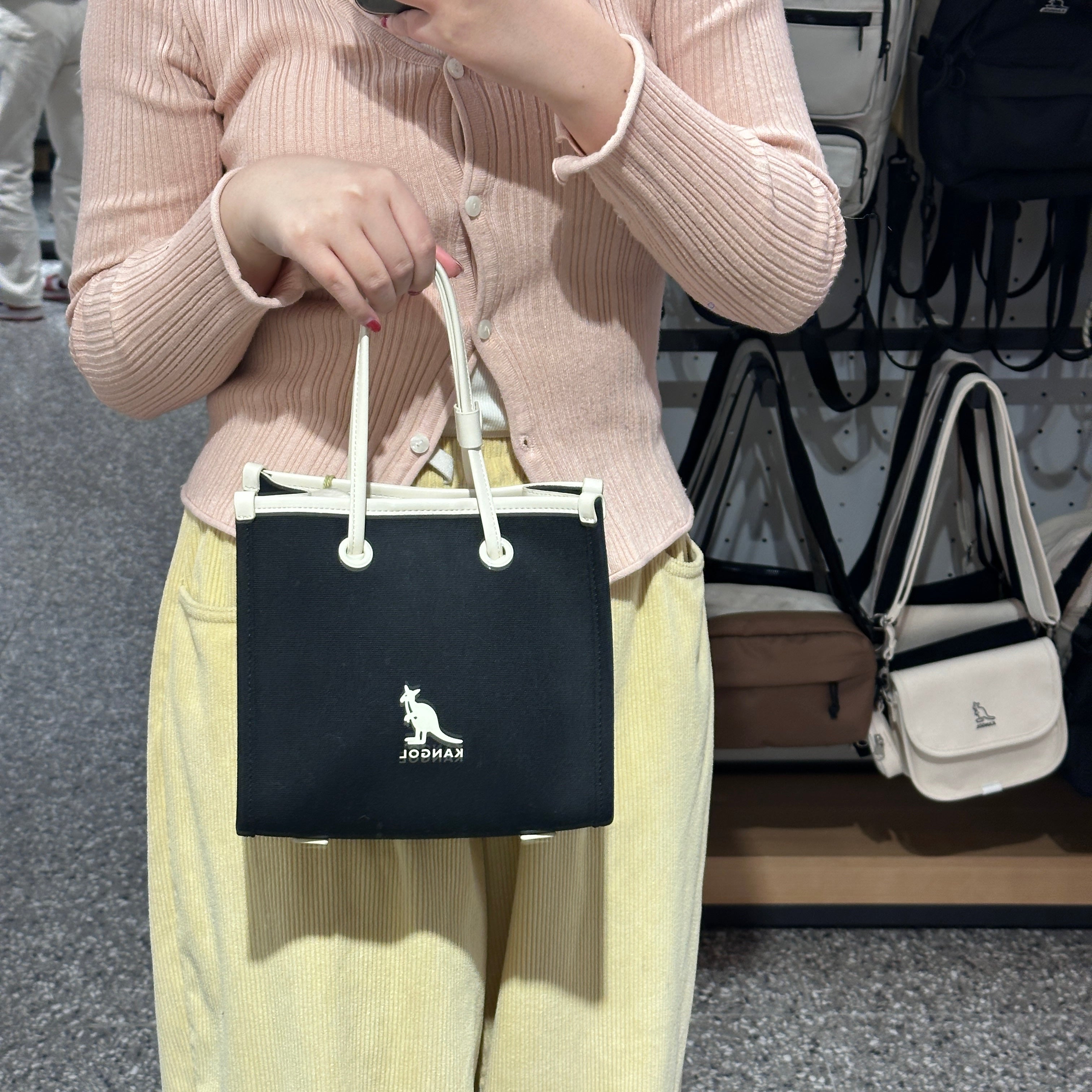 韓國 KANGOL Duo Canvas Tote Bag【KL015】 - STT Mall HK 靚太網購