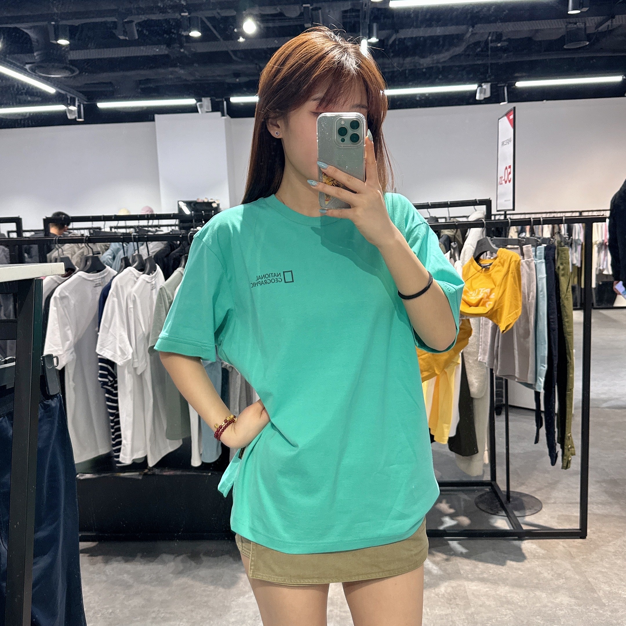 韓國 National Geographic Torquatus Small Logo Short Sleeve T-Shirt速干面料【NG629】