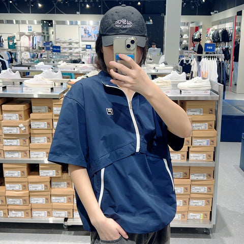 韓國 FILA Unisex Lightweight Stretch Short Sleeve Anorak【FA306】