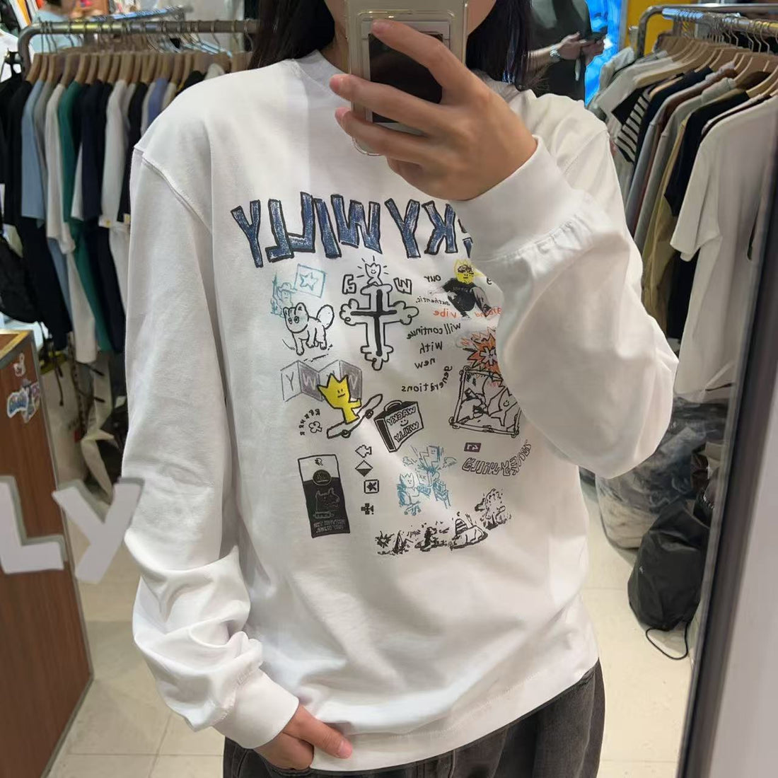 韓國 Wacky Willy Graphic Long Sleeve【WW014】