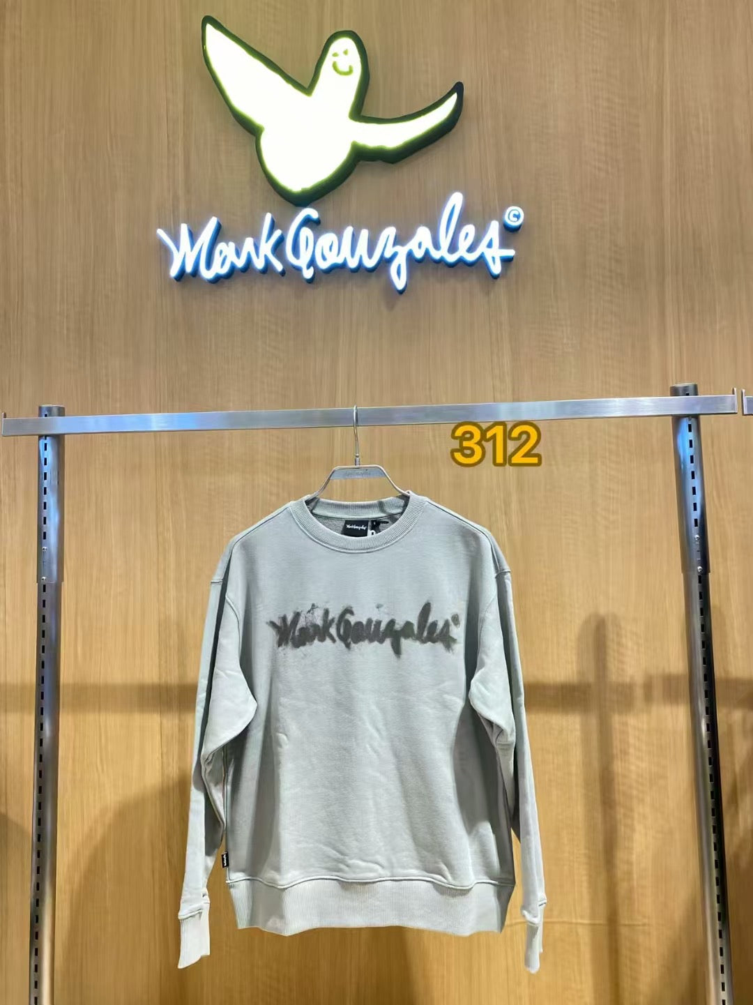 韓國 Mark Gonzales Sign Logo Blur Print Sweatshirt【MG127】