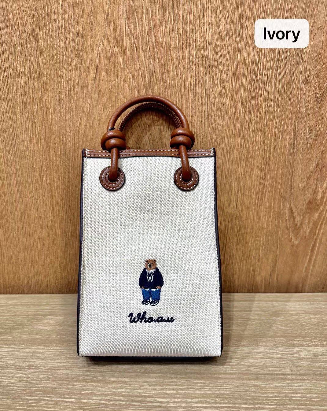 韓國 Who.A.U Canvas Mini Square Bag【WA211】