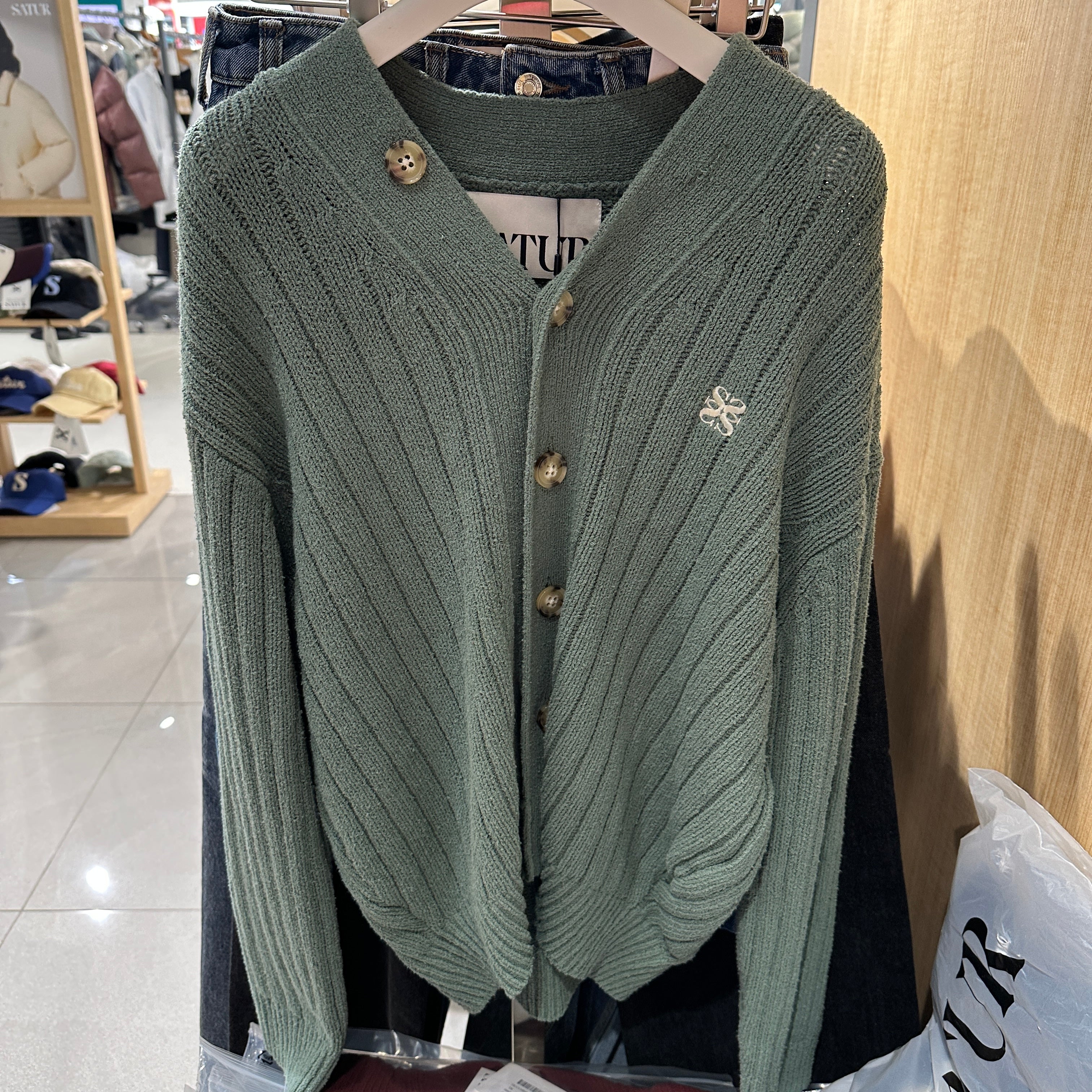 韓國 Satur Faro Over Size Boucle Cardigan【SR050】