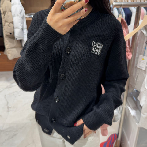 韓國 Wacky Willy Typhoon Wappen Fleece Cardigan【WW007】 - Image