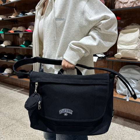 韓國 Covernat Canvas Serif Messenger Bag【CO065】 - STT Mall HK 靚太網購
