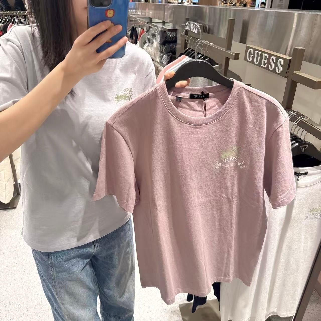 韓國 Guess Uni Tshirt【GU018】