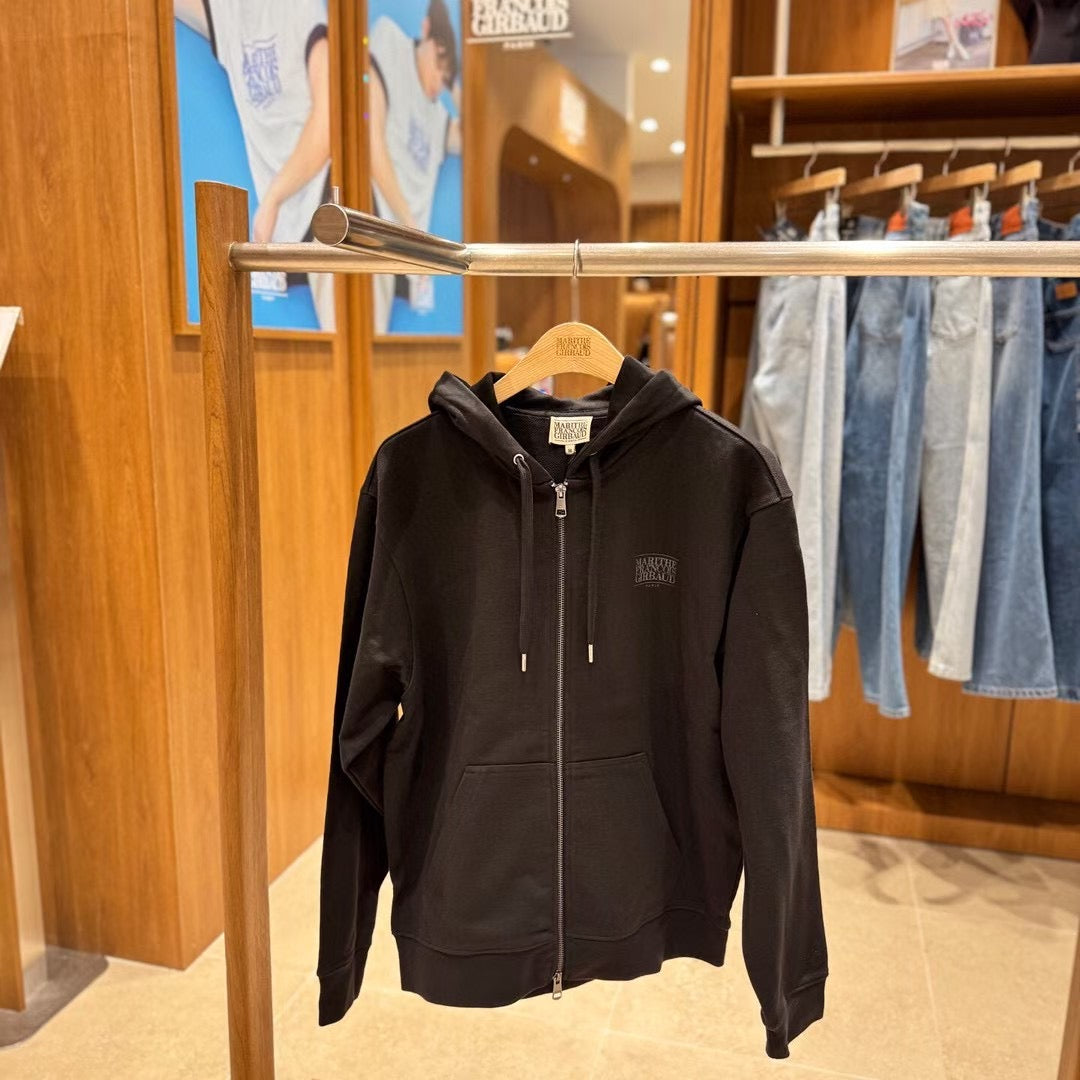 韓國 Marithe Francois Girbaud Classic Logo Hoodie Zipup【MF648】