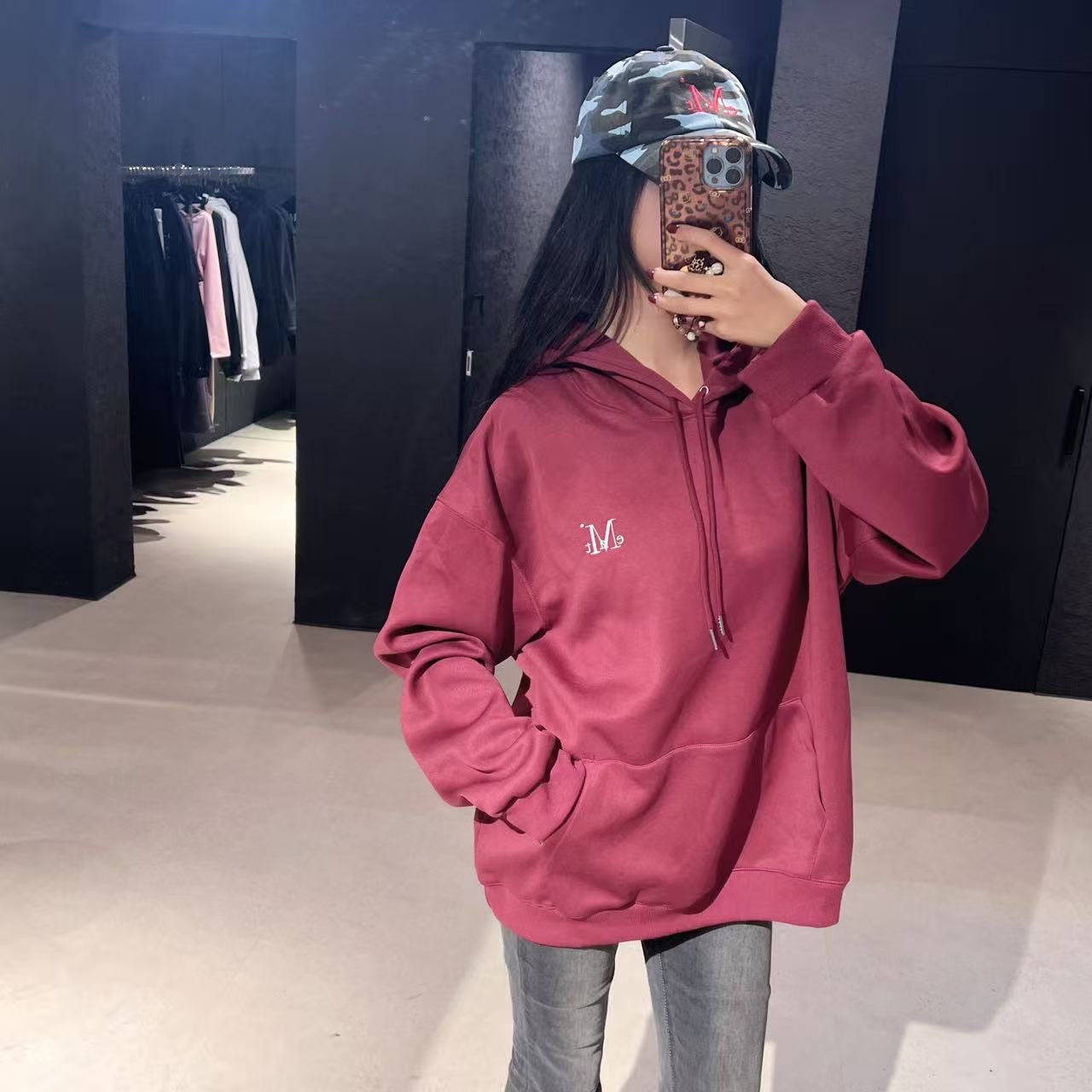 韓國 Mucent Unisex Signature Basic Logo Hoodie 【MU128】