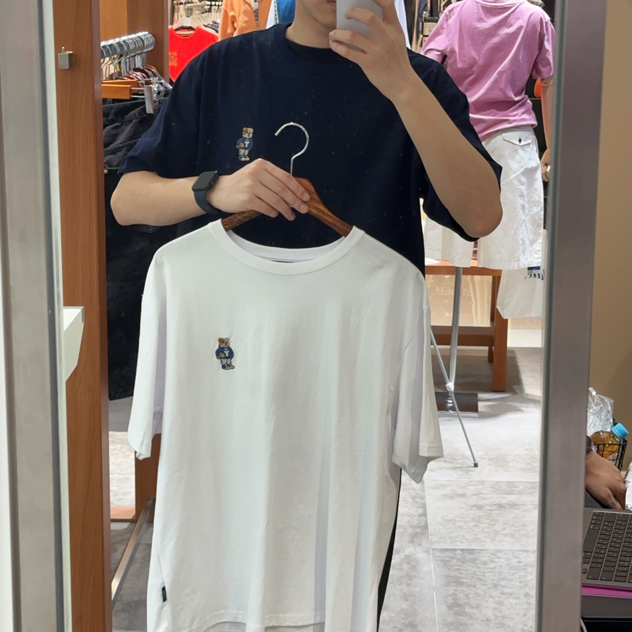 韓國 Yale 2 Pack Embroidered Dan T-Shirt【YA004】