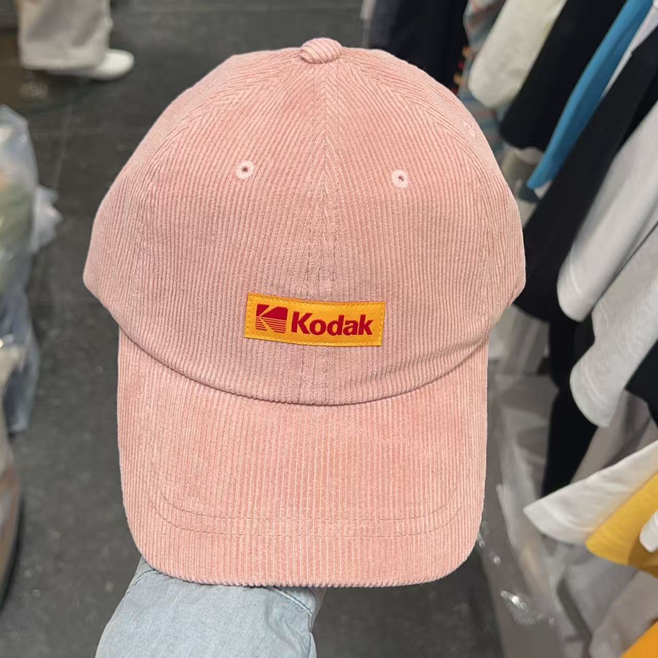 韓國 Kodak Signature Fit Corduroy Ball Cap【KK031】
