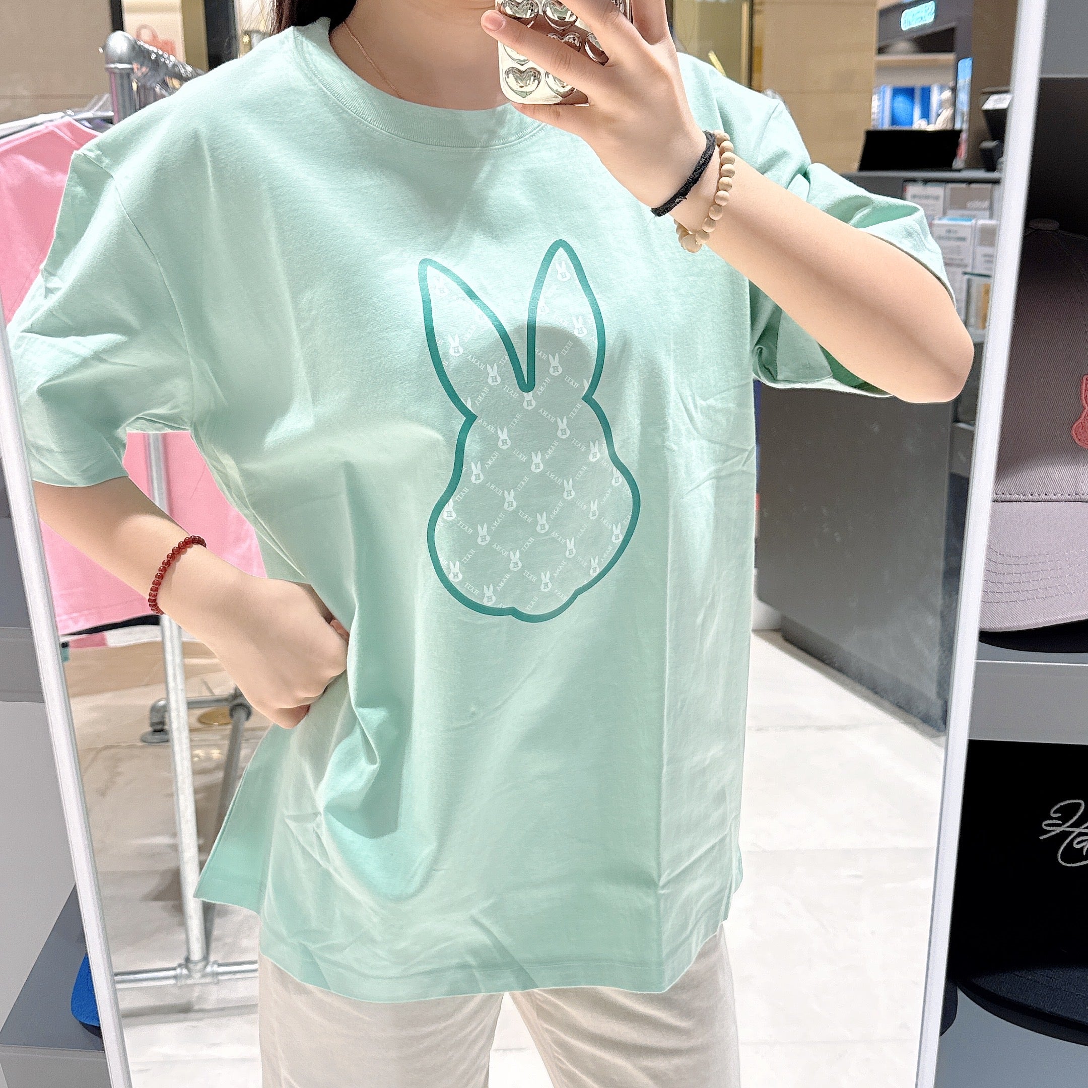 韓國 HANAHAII 基本款滿標純棉 T-Shirt【HA037】 - STT Mall HK 靚太網購
