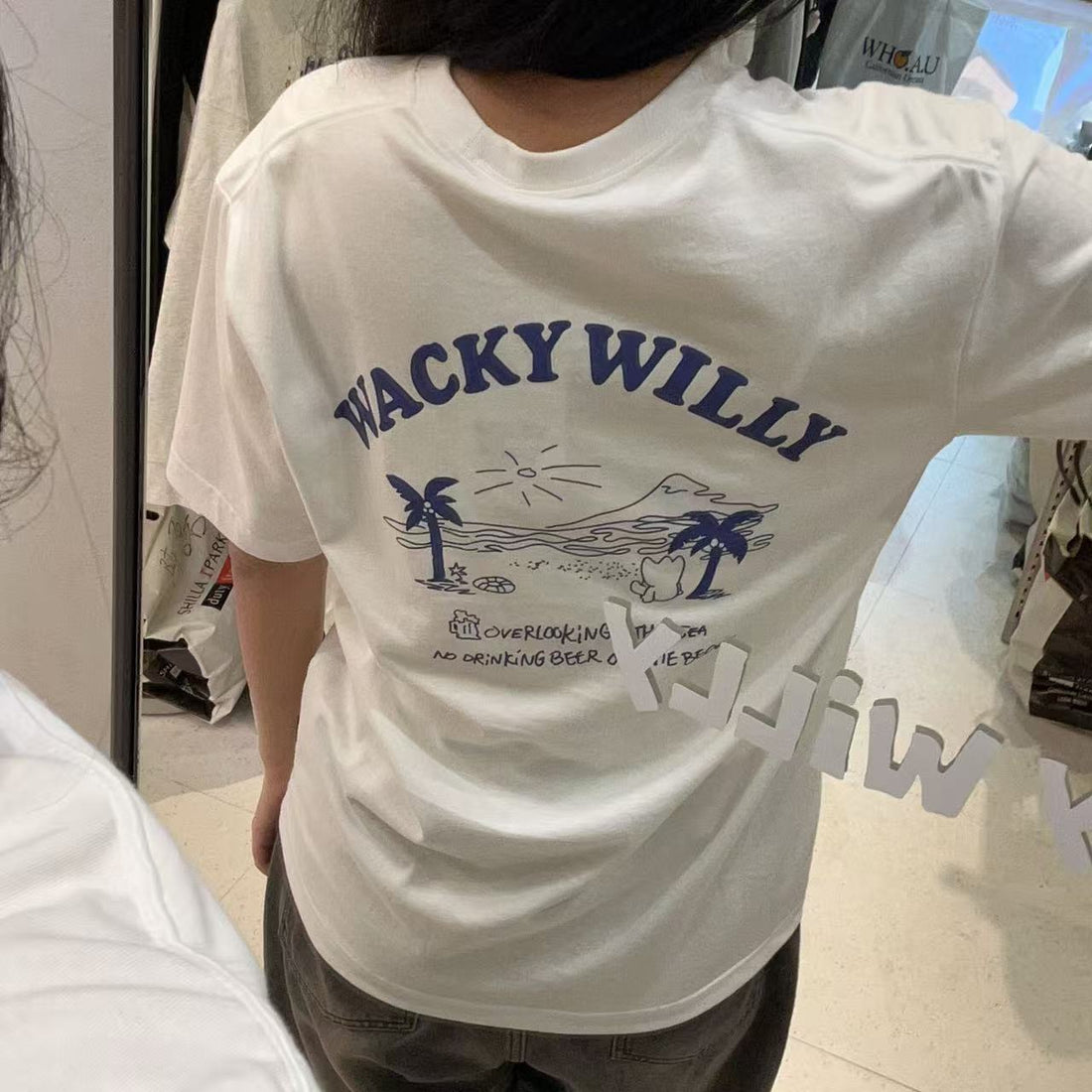 韓國 Wacky Willy Beach Graphic Vacation Short Sleeve T-Shirt【WW004】