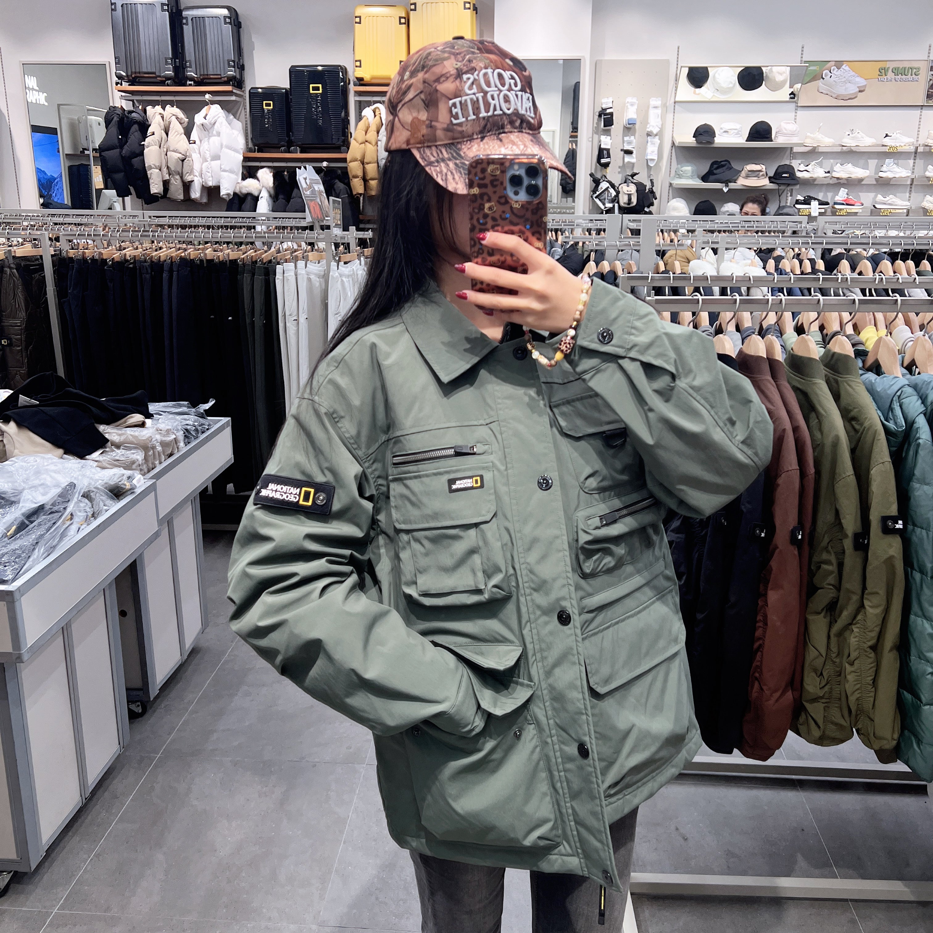 韓國 National Geographic NRN Multi-Pocket Quilted Jumper【NG201】