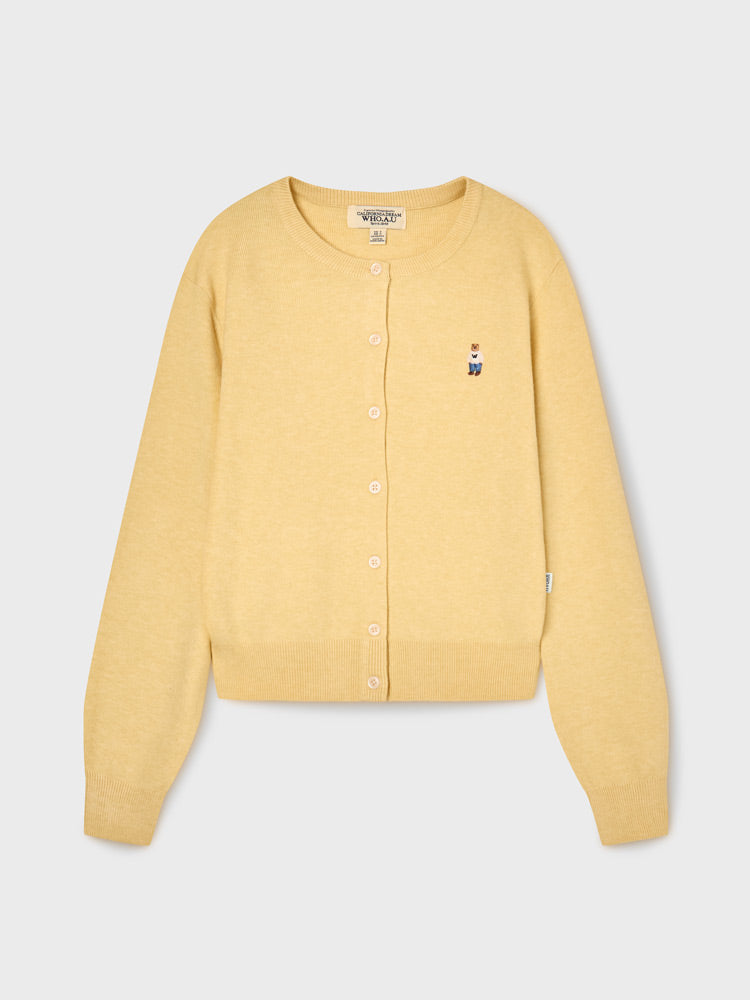 韓國 WhoAU Steve Rayon R-neck Cardigan【WA297】