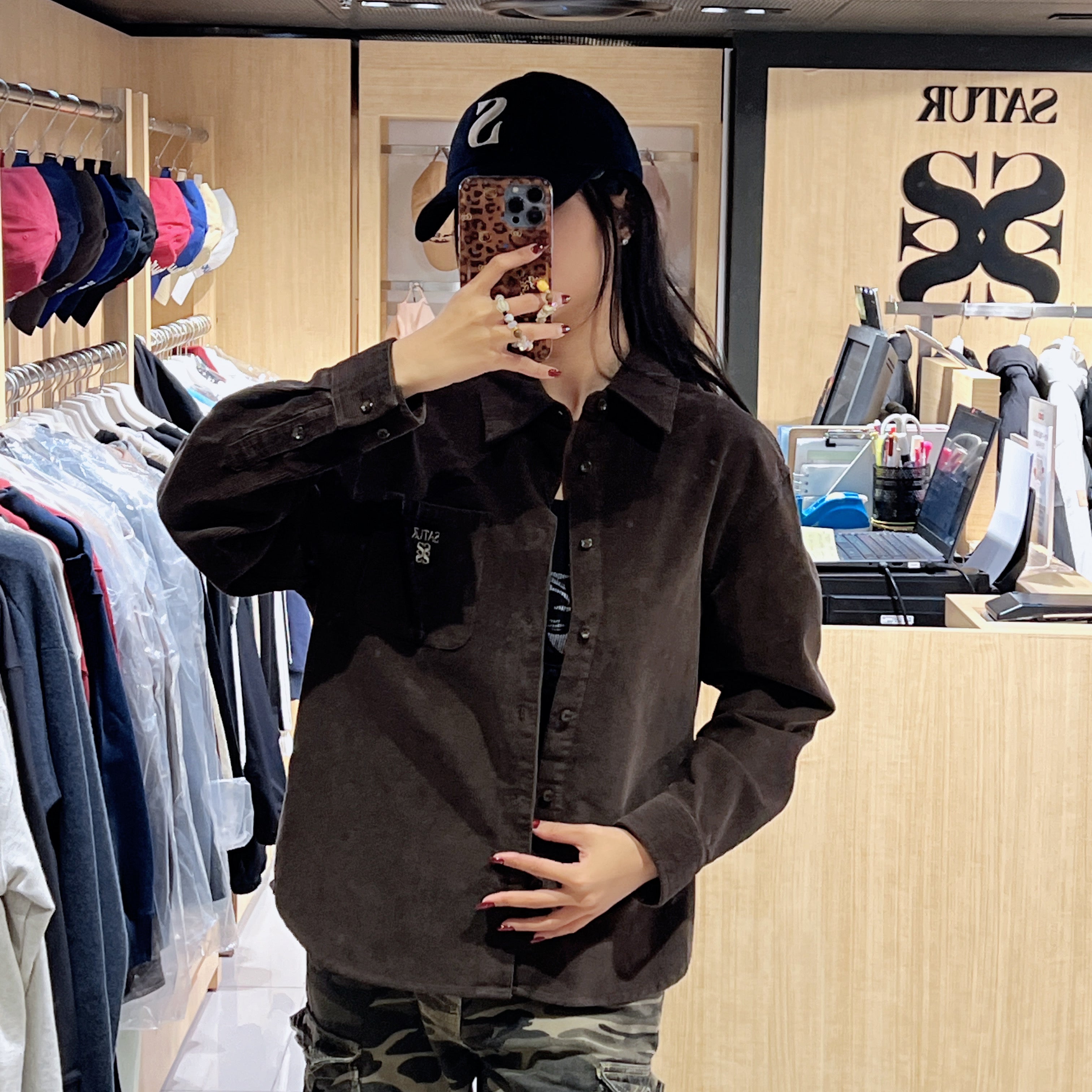 韓國 Satur Soft Corduroy Shirt【SR214】