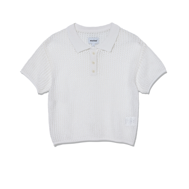 韓國 Markm Women's Crochet Collar Half Knit【MA156】