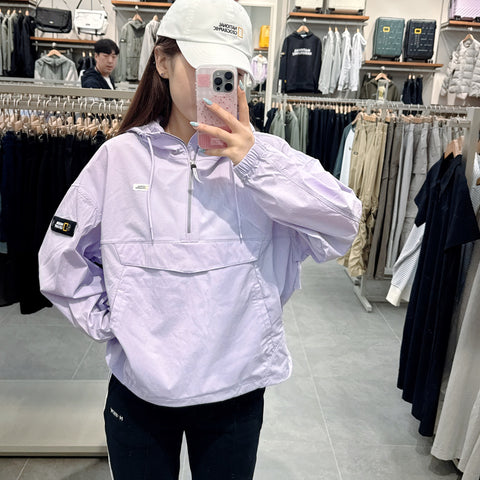 韓國 National Geographic WOMEN'S SIGNUS WOVEN STRETCH HOODIE ANORAK【NG561】