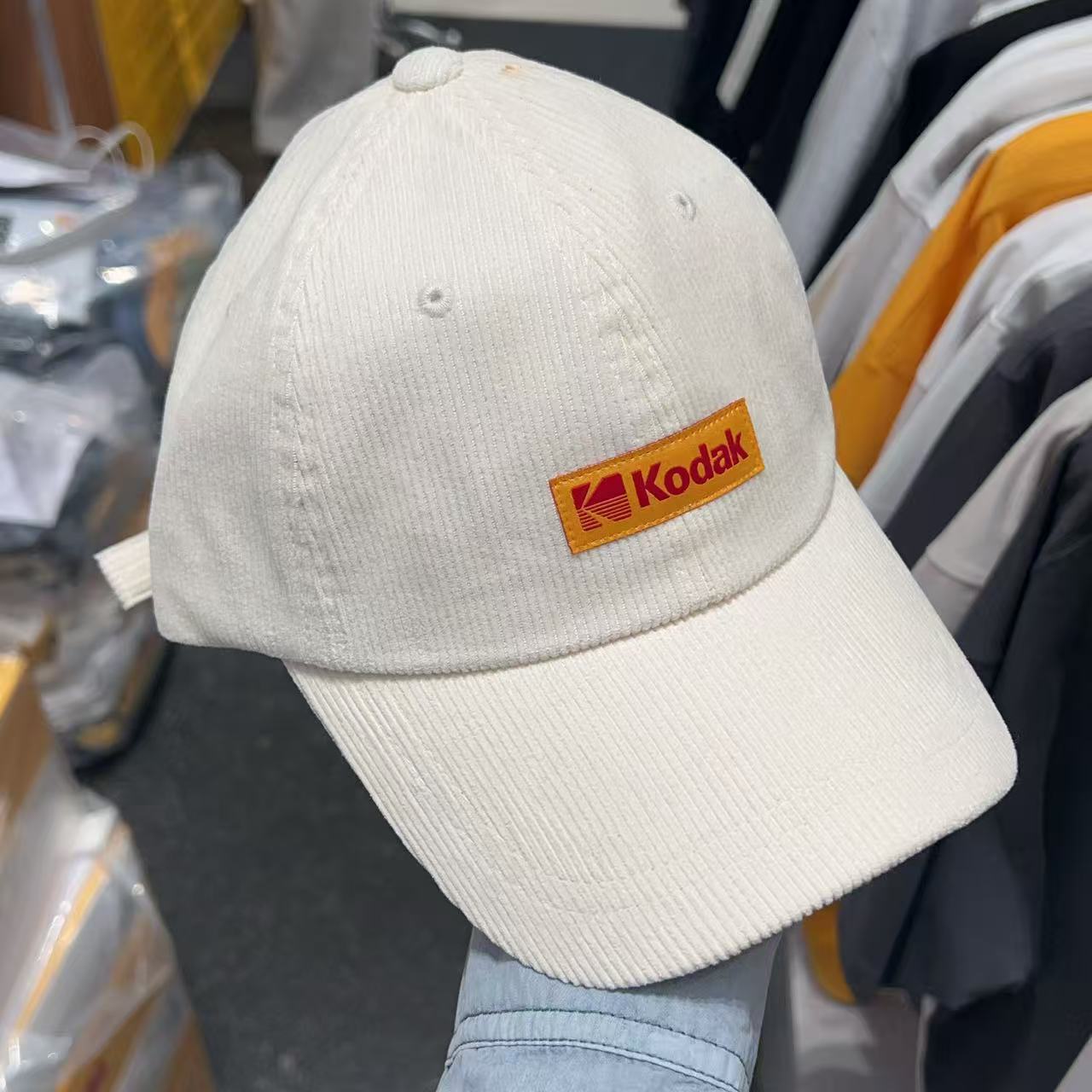 韓國 Kodak Signature Fit Corduroy Ball Cap【KK031】