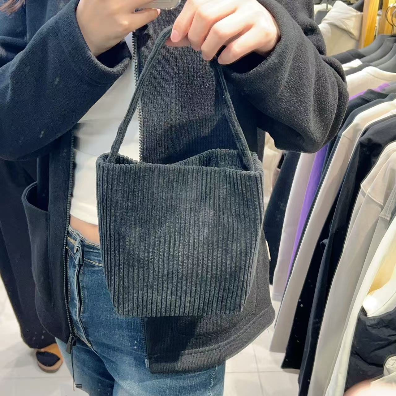 韓國 Snowpeak Corduroy Mini Tote Bag【SN006】