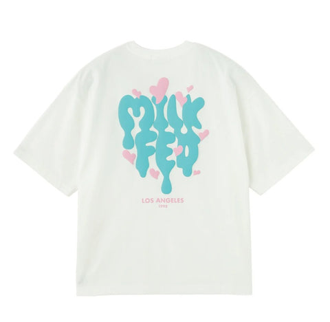 日本直送 MILKFED MELT LOGO WIDE S/S TEE【SJ028】