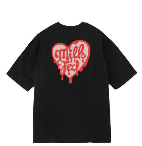 日本直送 MILKFED MELTY HEART FOAM PRINT WIDE S/S TEE【SJ027】