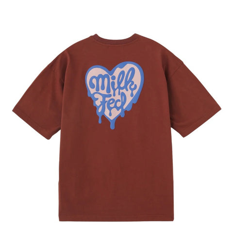 日本直送 MILKFED MELTY HEART FOAM PRINT WIDE S/S TEE【SJ027】