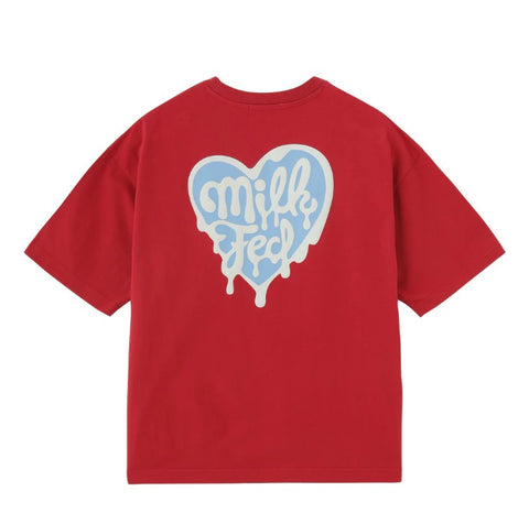 日本直送 MILKFED MELTY HEART FOAM PRINT WIDE S/S TEE【SJ027】