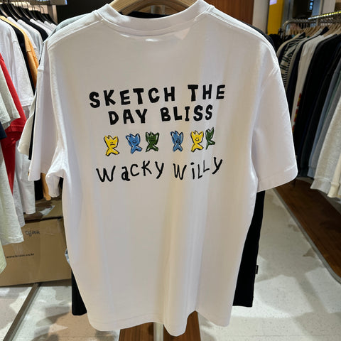 韓國 Wacky Willy Casual lettering design T-shirt【WW198】